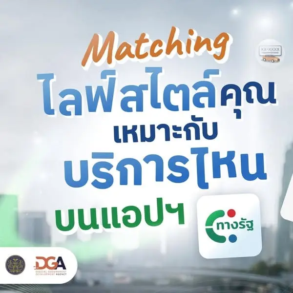ไลฟ์สไตล์คุณเหมาะกับบริการไหนบนแอปฯ ทางรัฐ📱
