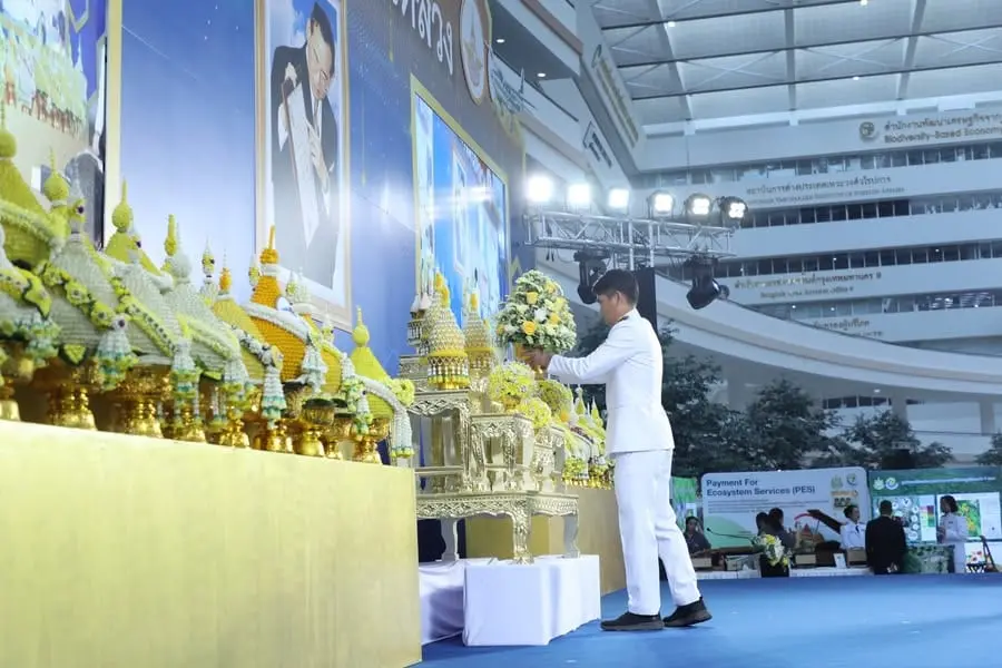 สศก. ร่วมพิธีวางพานพุ่มฯ เนื่องในวันพระบิดาแห่งฝนหลวง ประจำปี 2567