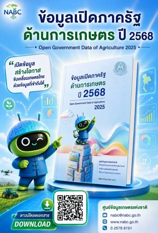 เกษดาชวนเปิดอ่าน “ข้อมูลเปิดภาครัฐด้านการเกษตร ปี 2568 : Open Government Data of Agriculture 2025” 🌱📊