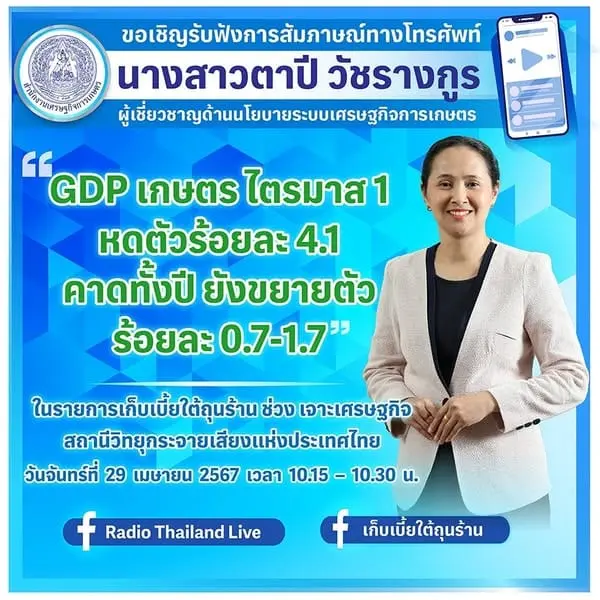ขอเชิญรับฟังการสัมภาษณ์ทางโทรศัพท์