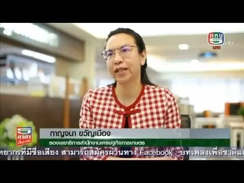 ดร.กาญจนา ขวัญเมือง รองเลขาธิการสำนักงานเศรษฐกิจการเกษตร ให้สัมภาษณ์รายการ 5 อาสาเพื่อประชาชน ✅️เรื่อง “ศูนย์ข้อมูลเกษตรแห่งชาติ มุ่งพัฒนา Big Data ด้านการเกษตร” 🌟เผยแพร่ทาง ททบ.5 ในวันที่ 11 กรกฎาคม 2566 เวลา 16.00 น.