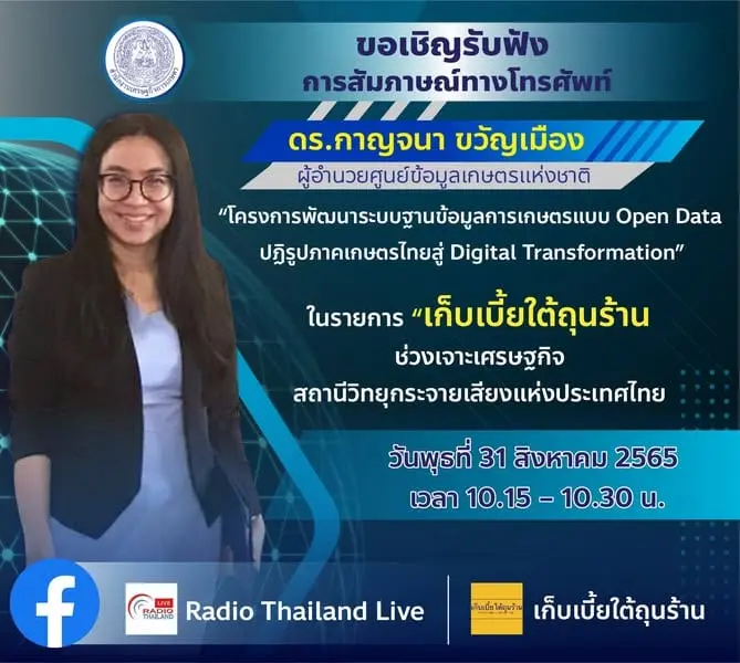 วันพุธที่ 31 สิงหาคม 2565 เวลา 10.15 – 10.30