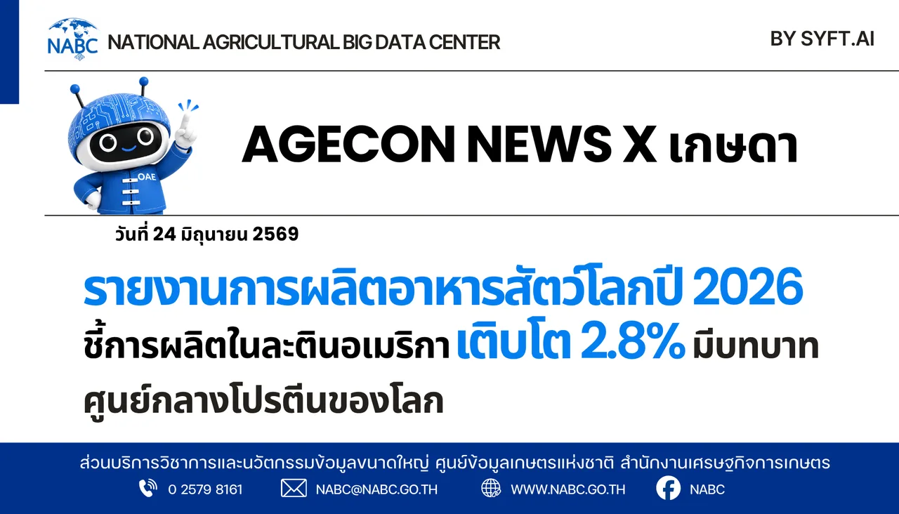AGECON NEWS X เกษดา | 25 มิถุนายน 2569