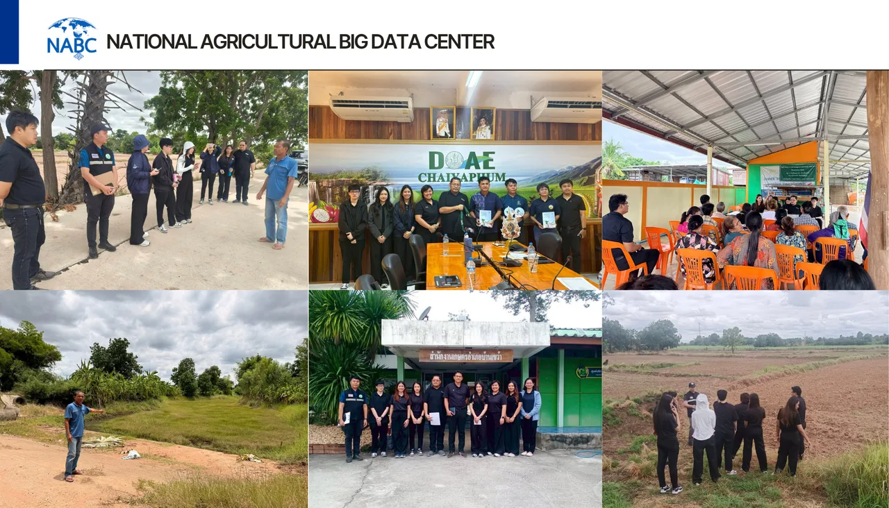 เจ้าหน้าที่ศูนย์ข้อมูลเกษตรแห่งชาติ ลงพื้นที่จังหวัดชัยภูมิและจังหวัดนครราชสีมา เพื่อติดตามและประเมินผลกระทบจากปรากฏการณ์เอลนีโญต่อการผลิตสินค้าเกษตรสำคัญ
